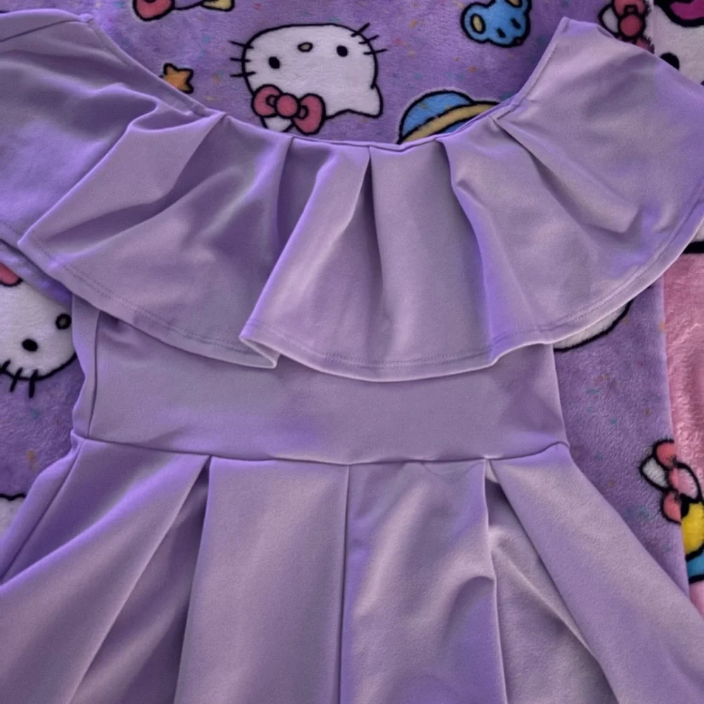 Purple Ruffle Romper - Picture 3 of 3